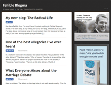 Tablet Screenshot of fallibleblogma.com